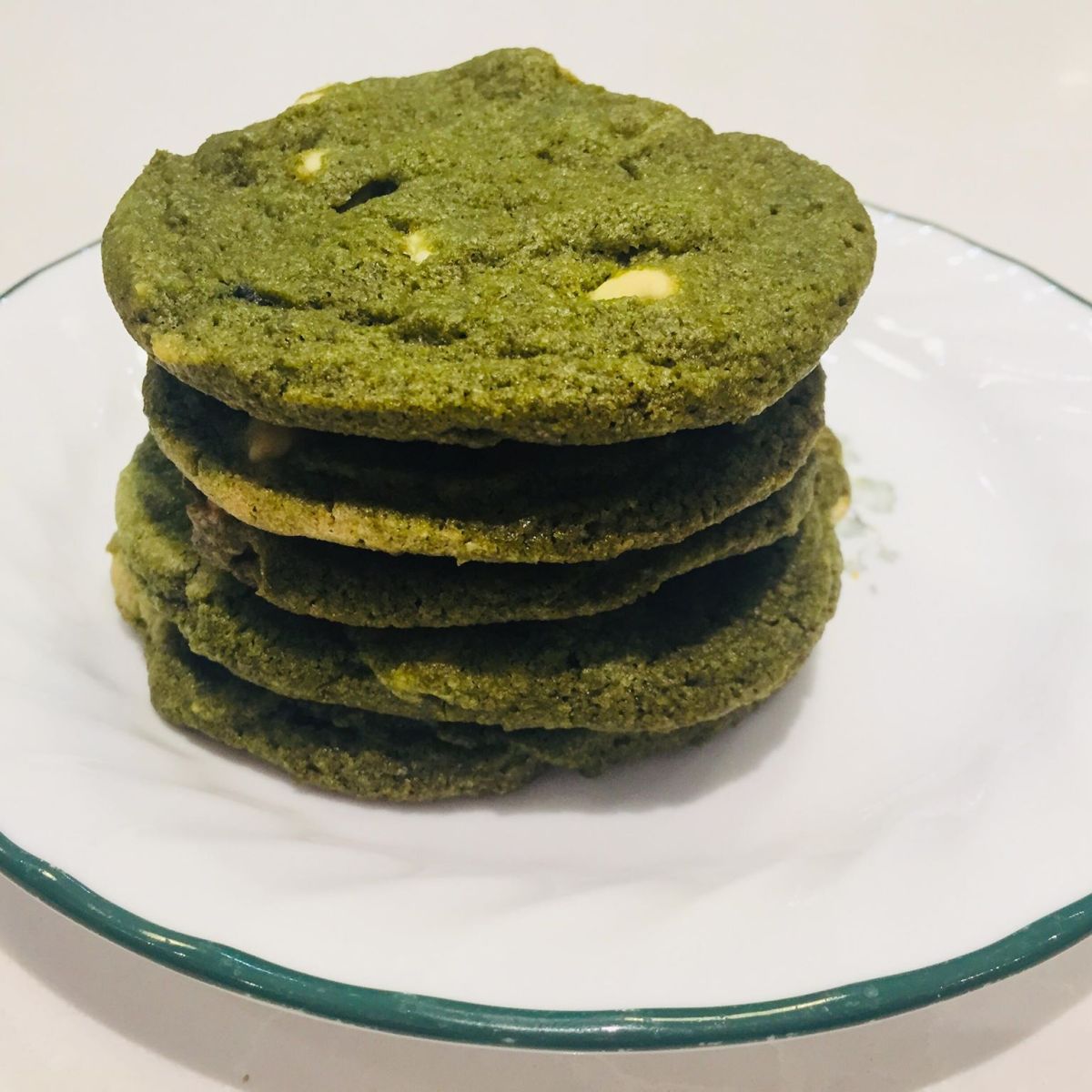 Matcha White Chocolate Chip&nbsp;Cookies